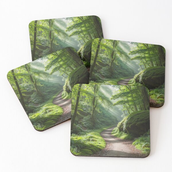 Item preview, Moss-covered Old Path Landscape designed and sold by vekotpu.