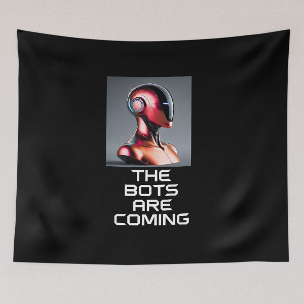 Item preview, Tesla bot designed and sold by TEEJAMBOREE.