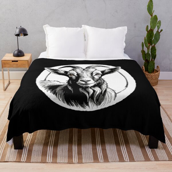 Item preview, Image B&W of a Goat. designed and sold by Giulivo Store Graphic.
