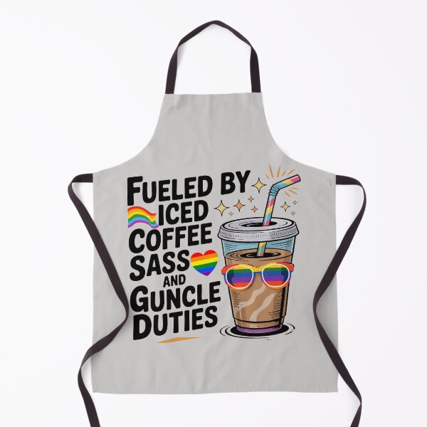 Item preview, Guncle Fuel, Iced Coffee and Sass Pride designed and sold by Bliss Find And Design.