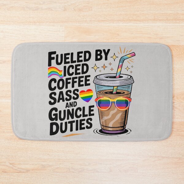 Item preview, Guncle Fuel, Iced Coffee and Sass Pride designed and sold by Bliss Find And Design.