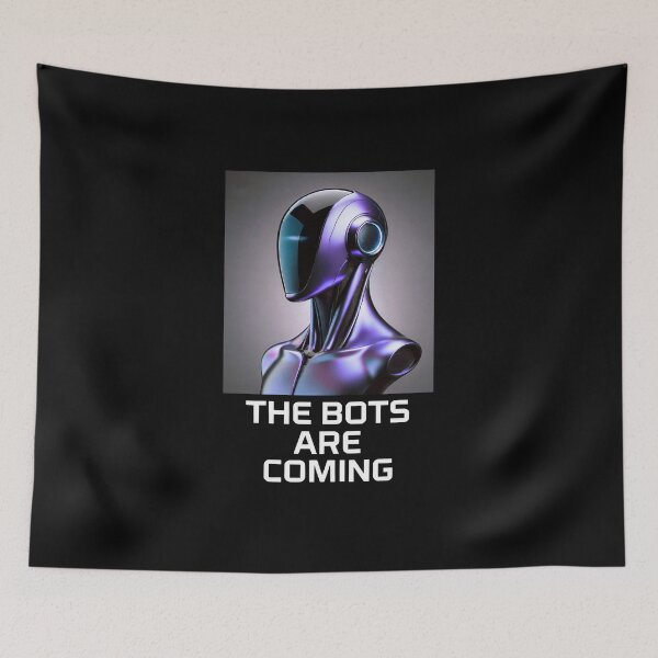 Item preview, Tesla bot designed and sold by TEEJAMBOREE.