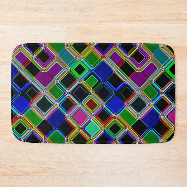 Item preview, Psychedelic electric neon pattern  designed and sold by FatBirdie.