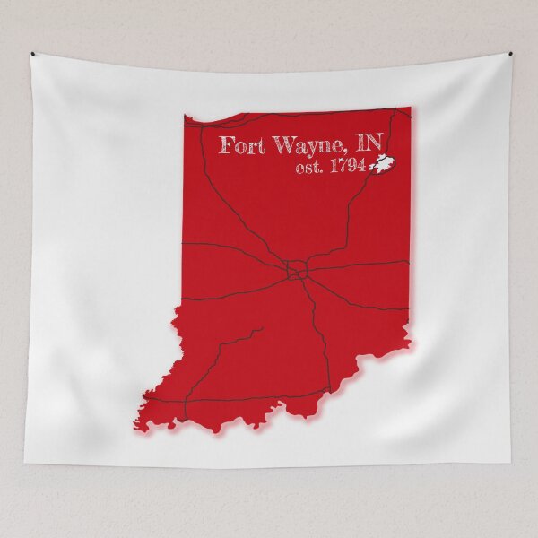 Item preview, Fort Wayne, IN [Red] designed and sold by PhilbonianDezin.