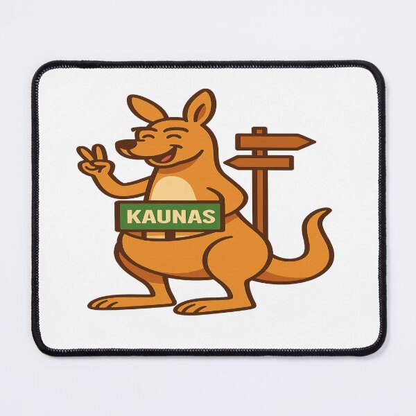 Item preview, Kaunas Kangaroo: Europe Landmark Travel Vibes designed and sold by Globalcitytees.