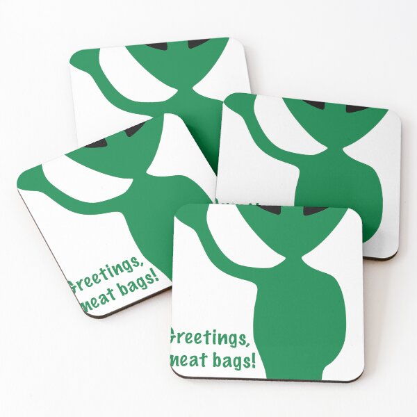 Item preview, Greetings, meat bags! designed and sold by likbatonboot.