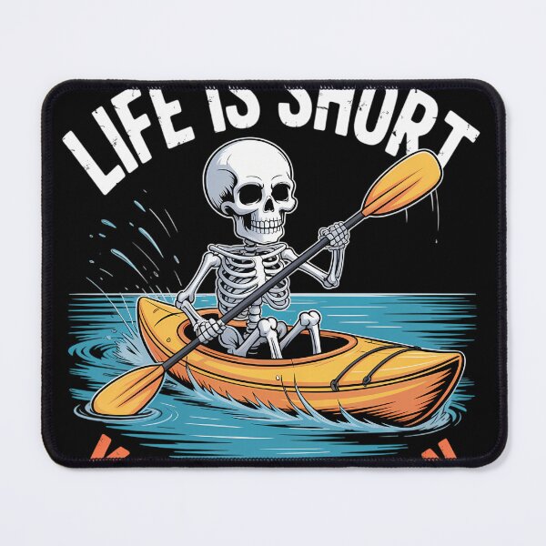 Item preview, Kayak Kayaking Player Kayaker Skeleton Funny designed and sold by DoorwayThreads.