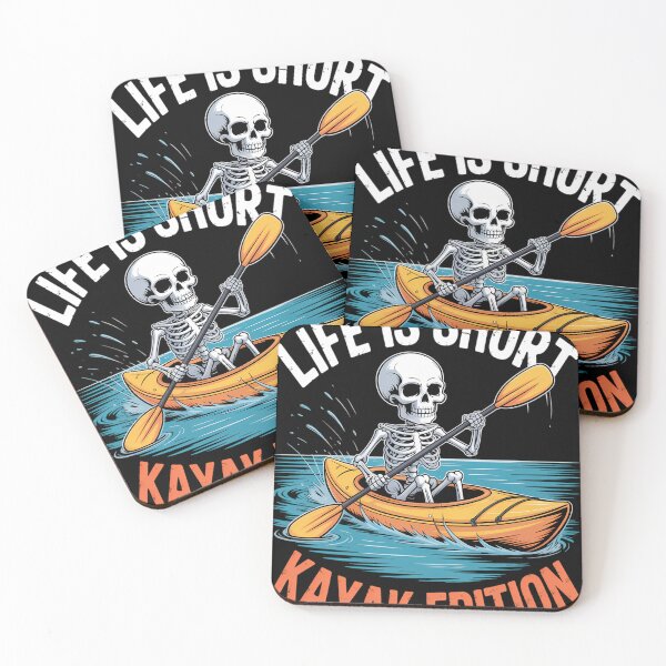 Item preview, Kayak Jugador de kayak Kayakista Esqueleto Divertido designed and sold by DoorwayThreads.