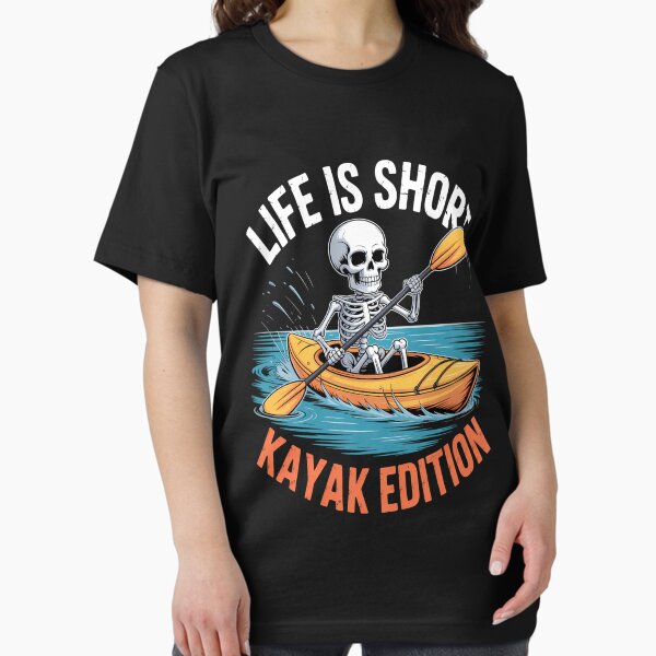 Item preview, Kayak Kayaking Player Kayaker Skeleton Funny designed and sold by DoorwayThreads.