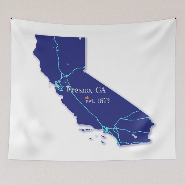 Item preview, Fresno, CA [Blue] designed and sold by PhilbonianDezin.