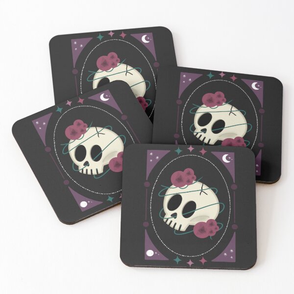 Item preview, Minimalist Skull with Roses designed and sold by SunitaQadradita.