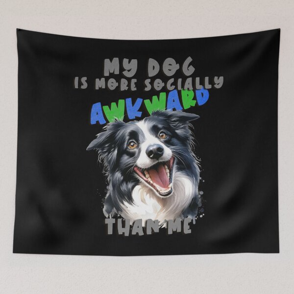 Item preview, Socially Awkward Border Collie  designed and sold by TMars.
