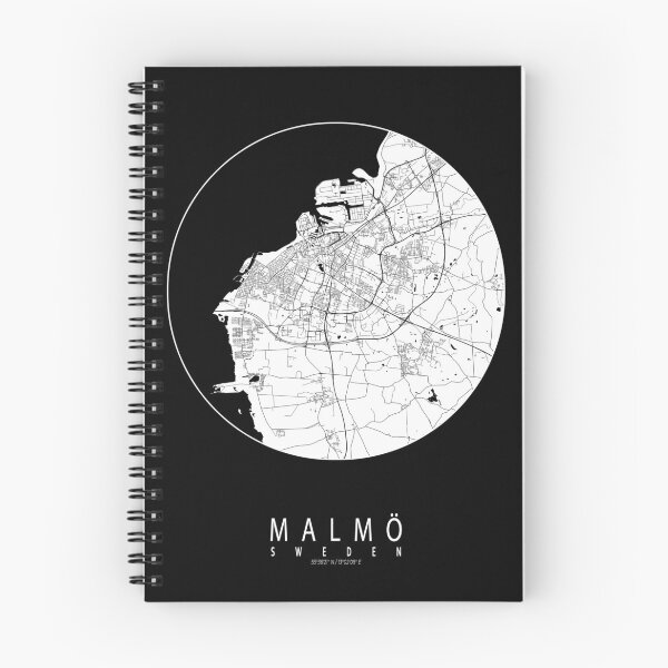 Item preview, Malmö City Map of Sweden - Full Moon designed and sold by deMAP.