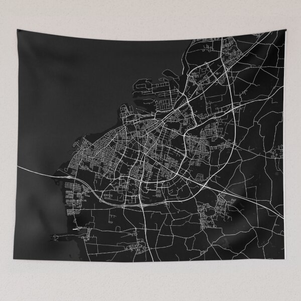 Item preview, Malmö City Map of Sweden - Full Moon designed and sold by deMAP.