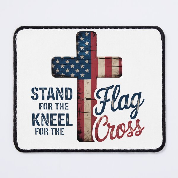 Item preview, Stand for the Flag Kneel for the Cross designed and sold by ChristianLife.