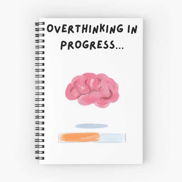 Item preview, Overthinking In Progress Design designed and sold by Vibe-Press.