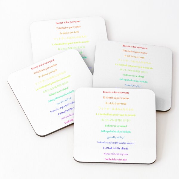 Item preview, Soccer is for Everyone (Rainbow) designed and sold by Niche Fandoms R Us.
