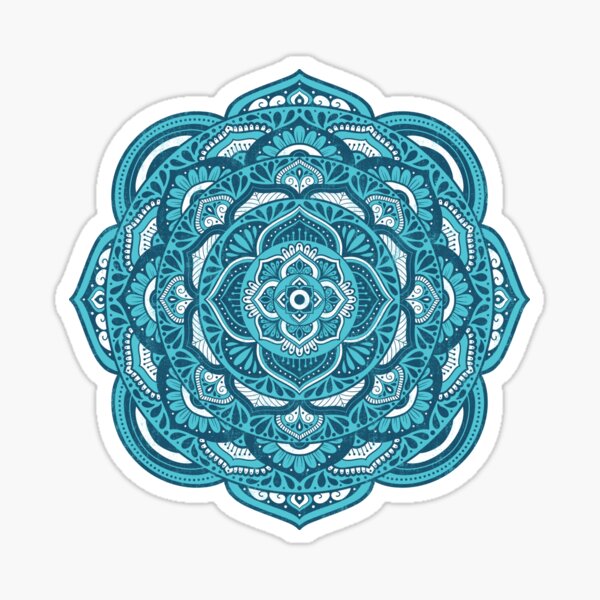 Healing Turquoise Mandala Sticker