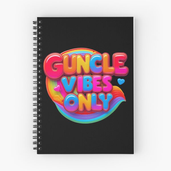 Item preview, Guncle Vibes Only, Retro Rainbow Gay Pride for Cool Uncles designed and sold by Bliss Find And Design.