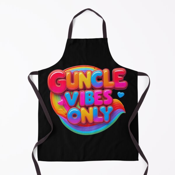 Item preview, Guncle Vibes Only, Retro Rainbow Gay Pride for Cool Uncles designed and sold by Bliss Find And Design.