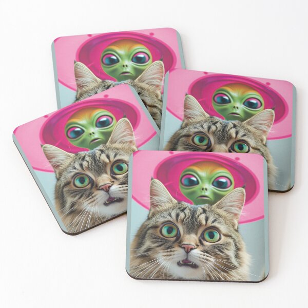 Item preview, Cat Selfie Ufo. designed and sold by EunsooLee.
