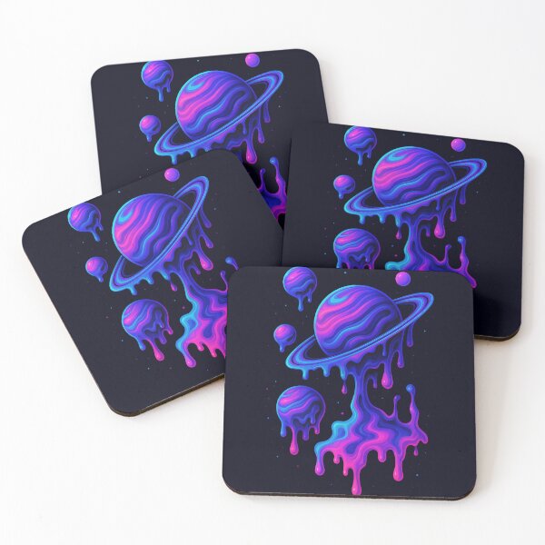 Item preview, Melting Planets in a Psychedelic Universe designed and sold by AKRAMlogo.