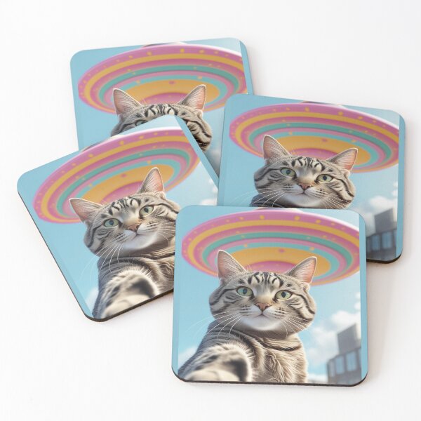 Item preview, Cat Selfie Ufo. #3 designed and sold by EunsooLee.