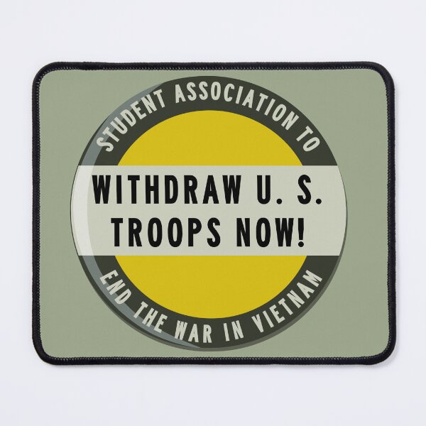 Item preview, Vietnam War Protest Button – “Withdraw U.S. Troops Now!” designed and sold by hangmeart.