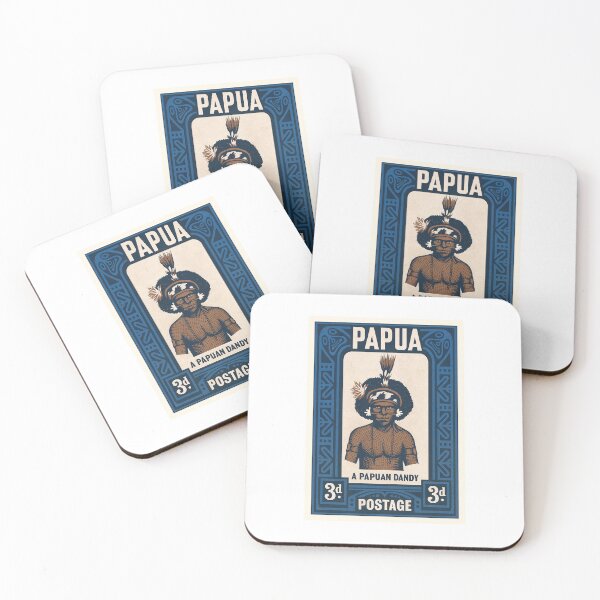 Item preview, Papua New Guinea Dandy Stamp Poster designed and sold by retrographics.