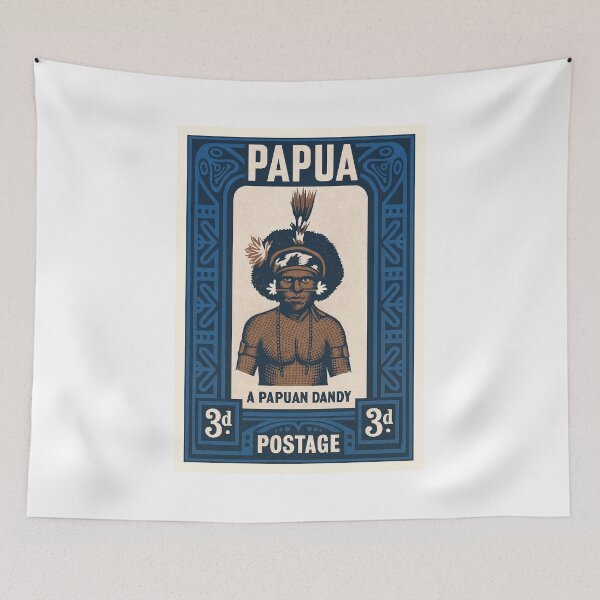 Artikelvorschau, Papua-Neuguinea Dandy Briefmarke Poster entworfen und verkauft von retrographics.