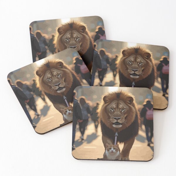Item preview, Cat controls lion. designed and sold by Whose-sweat.