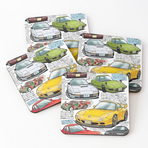 Item preview, Mazda RX Evolution – Rotary Legends Timeline Poster designed and sold by KingCrabKC.
