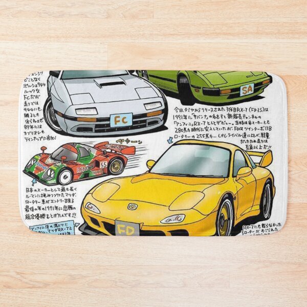 Item preview, Mazda RX Evolution – Rotary Legends Timeline Poster designed and sold by KingCrabKC.