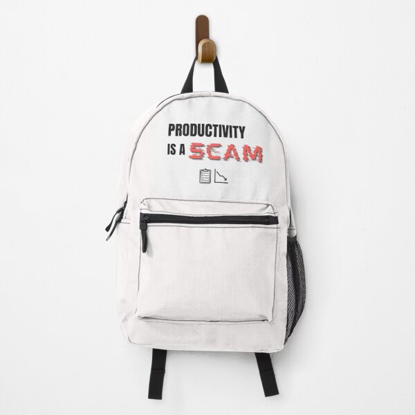 Item preview, Productivity Is a Scam – Funny Anti-Hustle Glitch Quote designed and sold by thoratsdesign.