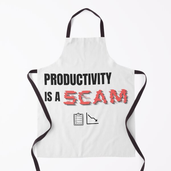 Item preview, Productivity Is a Scam – Funny Anti-Hustle Glitch Quote designed and sold by thoratsdesign.