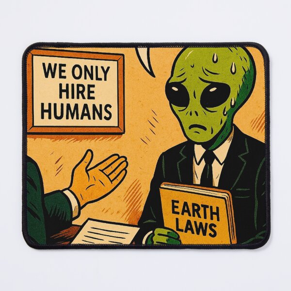 Item preview, Alien Job Interview Gone Wrong designed and sold by SlowlyFit .