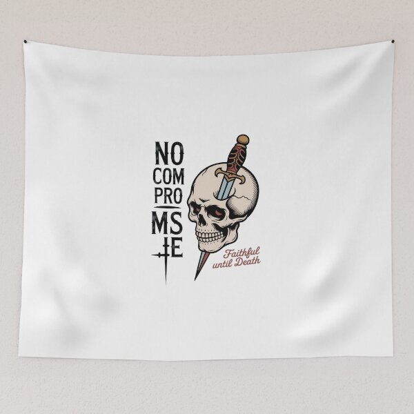 Item preview, Faithful Unto Death Skull & Dagger Tattoo Christian designed and sold by KarstenNoanra.