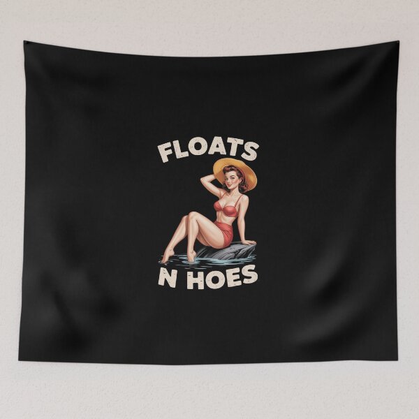 Item preview, Floats And Hoes Funny Float Trip Tubing River Red Bikini designed and sold by KarstenNoanra.