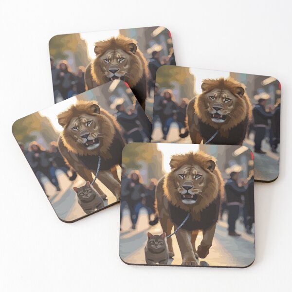 Item preview, Cat controls lion. designed and sold by Whose-sweat.