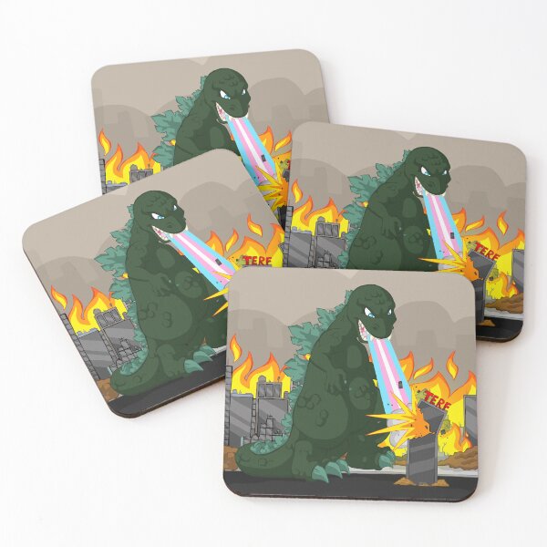 Item preview, Gojira Protects Trans Lives! designed and sold by Plundercat.