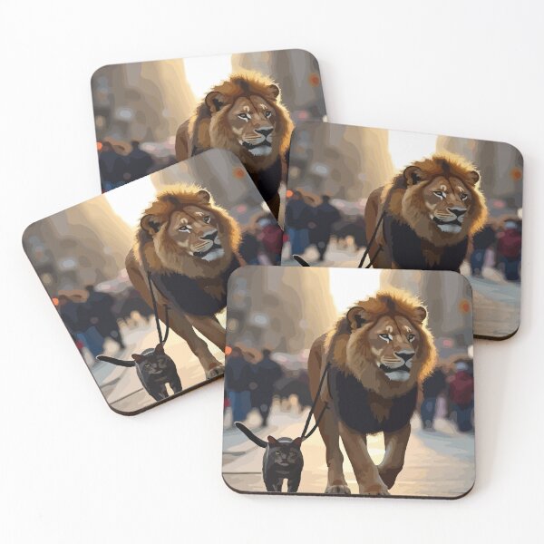Item preview, Cat controls lion. designed and sold by Whose-sweat.