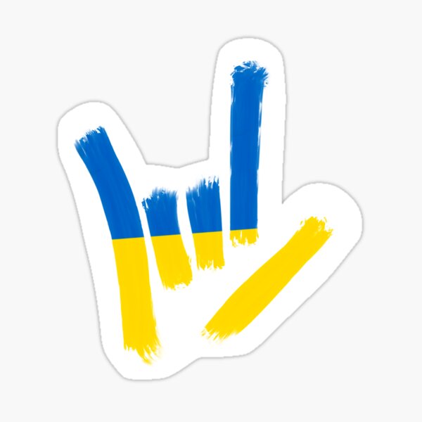 Item preview, Support Ukraine! ILY sign designed and sold by MaeB-Mystic.
