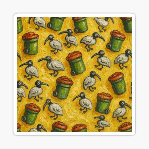 Item preview, Ibis & Bin Pattern designed and sold by CanSparkleArt.