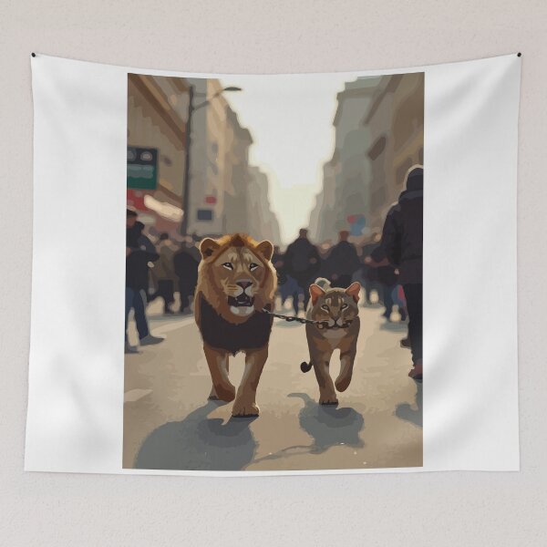 Item preview, Cat controls lion. designed and sold by Whose-sweat.