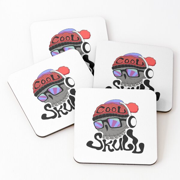 Item preview, Cool Skulls - Hipster Skull with Beanie, Headphones & Sunglasses designed and sold by Colorful-Garden.