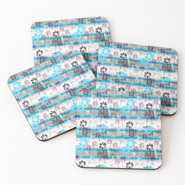 Item preview, Retro Turquoise Tropical Island Seamless Repeat designed and sold by Sharon Schwalbe.