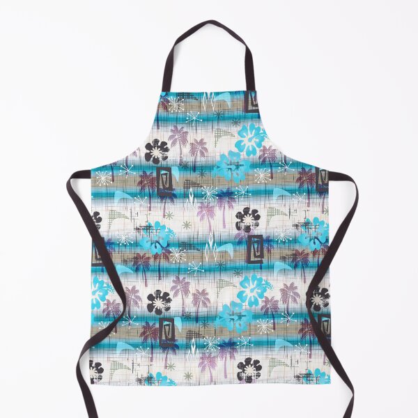 Item preview, Retro Turquoise Tropical Island Seamless Repeat designed and sold by Sharon Schwalbe.