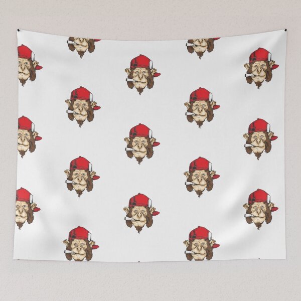 Item preview, Chill Monkey with Backwards Cap & Cigarette - Urban Ape Swag designed and sold by Colorful-Garden.