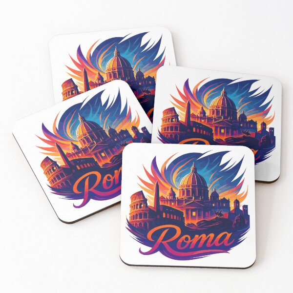 Item preview, Rome Roma capital Italy silhouette gift designed and sold by Pineapple-Tree.