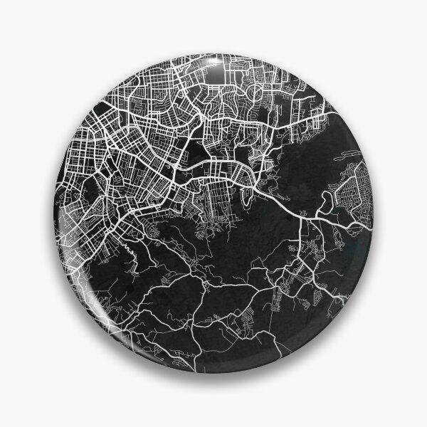 Item preview, Porto Alegre City Map of Rio Grande do Sul, Brazil - Dark designed and sold by deMAP.